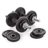 York Fitness Cast Iron Dumbbell Set - 20kg